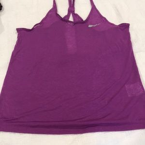 Nike dry fit purple lightweight workout top